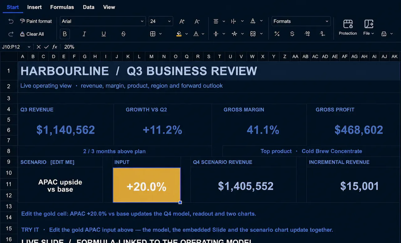Sheets · product screenshot